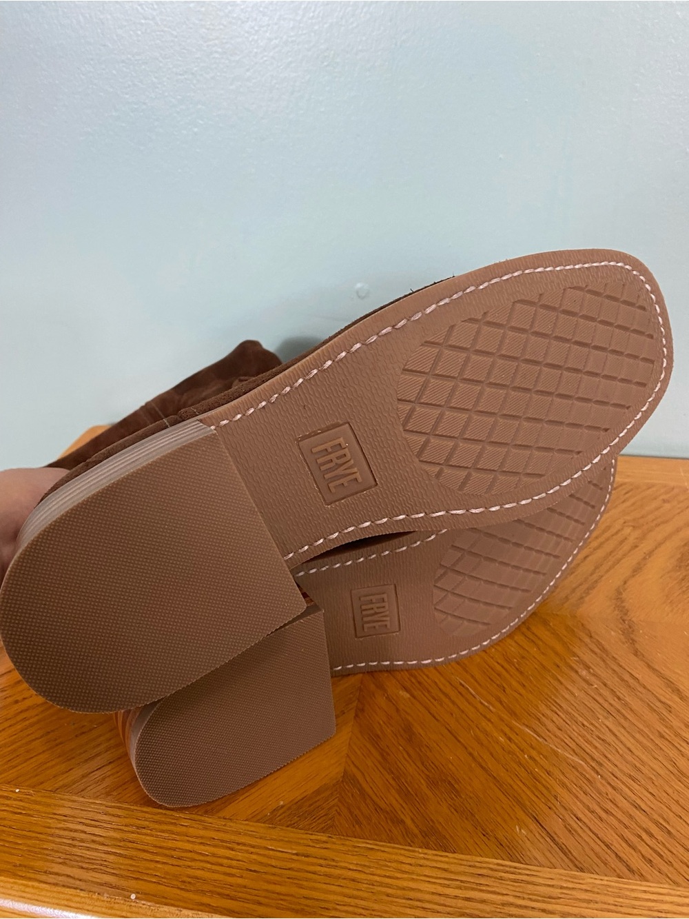 Frye Campus 12R Boots Brown Suede Slouchy Size 10 B - Picture 5 of 6